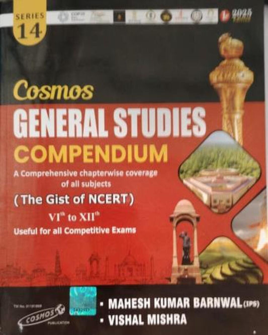 Cosmos General Studies Compendium (The Gist Of NCERT) 6th To 12th (Series 14) 2025 Edition - versoz.com
