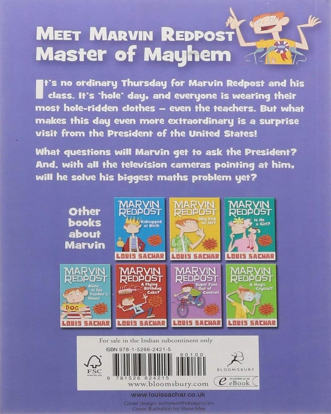 Marvin Redpost: Class President by Louis Sachar [Paperback]