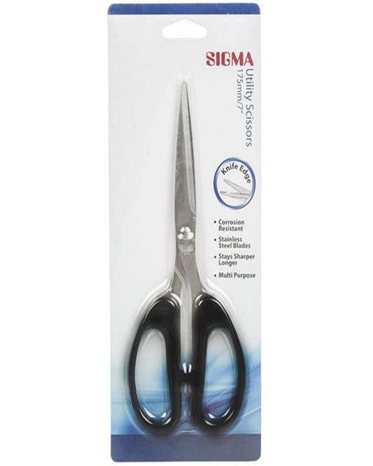 Sigma Utility Scissors | Knife Edge | 175mm/7"