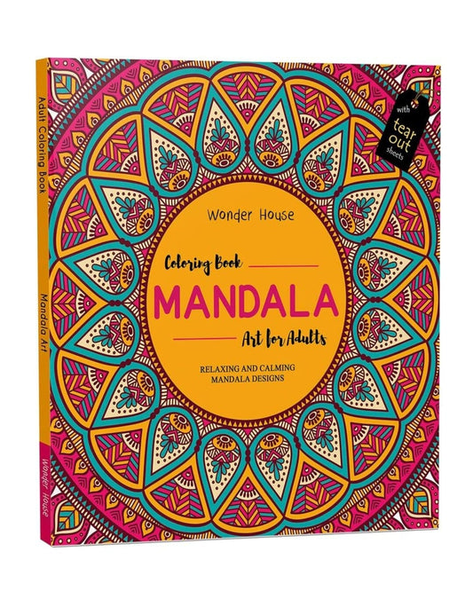 Mandala Art: Colouring books for Adults with tear out sheets by Wonder House Books [Paperback]